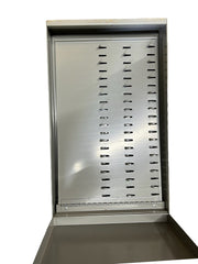 Grey Metal Lockbox with Key Organizer Hanger Security Container Locked Box Keys