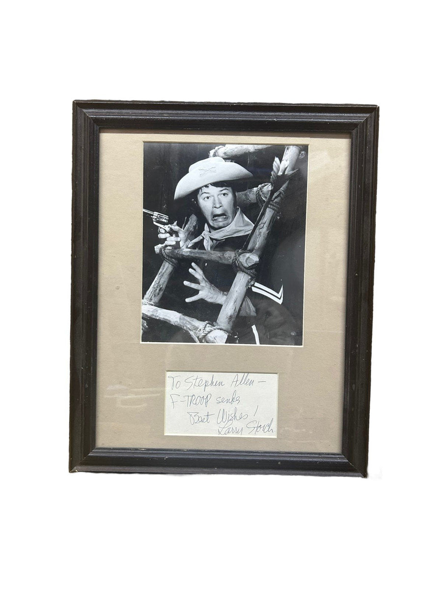 1960s Star Actor Larry Storch F-Troop Star Best Wishes Collectible Autograph