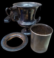 Spero Trophy Shaped Ice Bucket Wine Cooler Vintage Engraved Decor