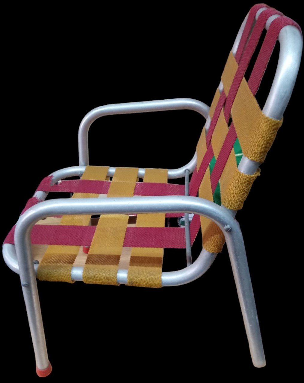 Child's Aluminum Folding Lawn Chair Vintage Outdoor Furniture