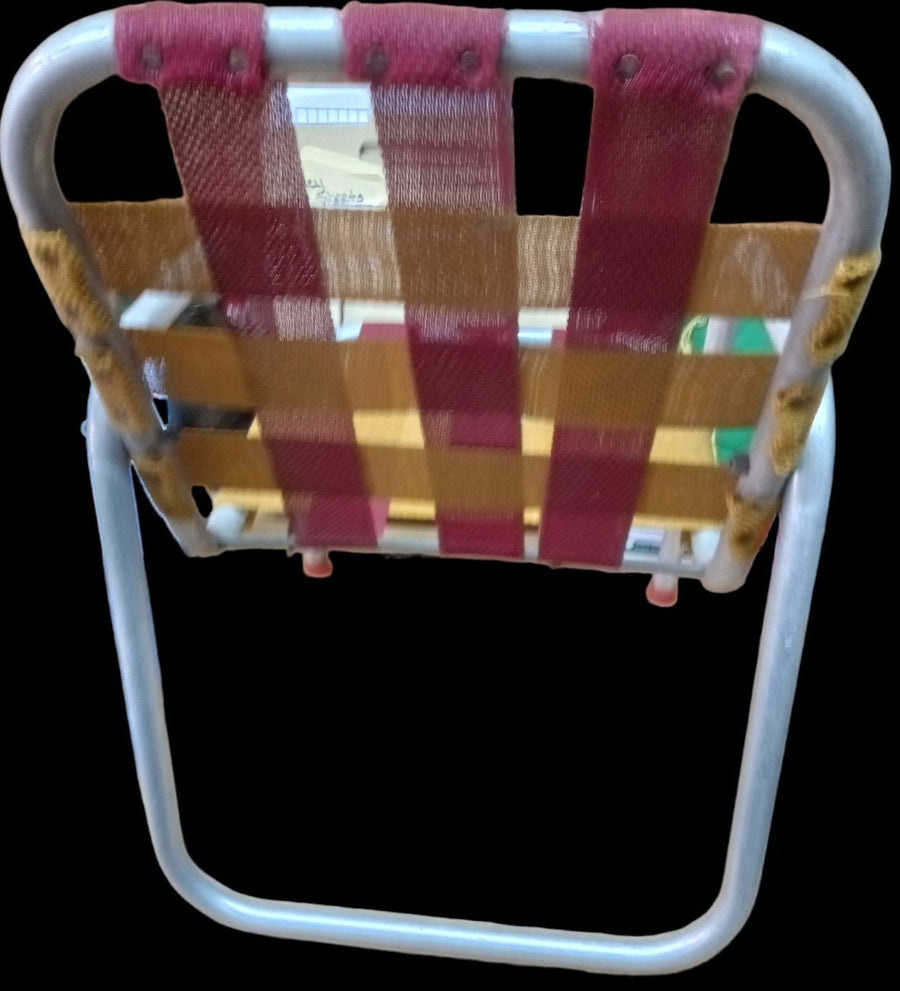 Child's Aluminum Folding Lawn Chair Vintage Outdoor Furniture