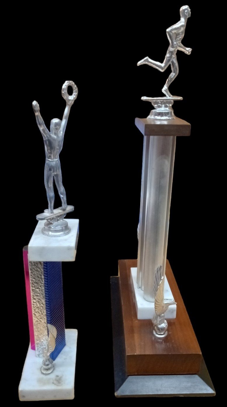 China Hall Pottery Olympics Trophies Rare Decor Vintage Collectible Unique