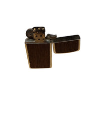 Zippo Lighter With Wooden Inlay Vintage