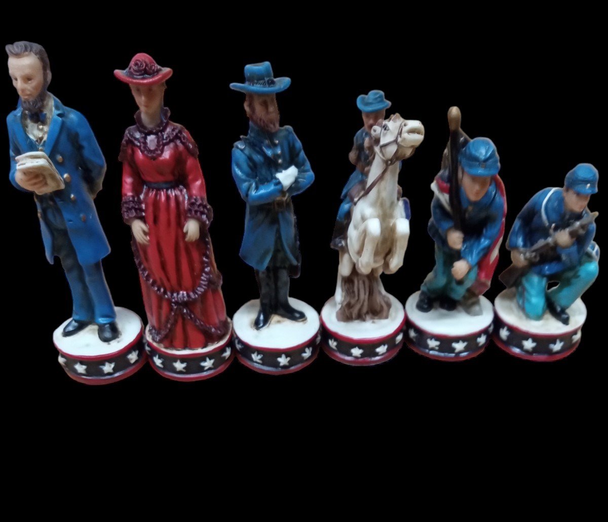 GameToe Civil War Chess Piece Set Collectible