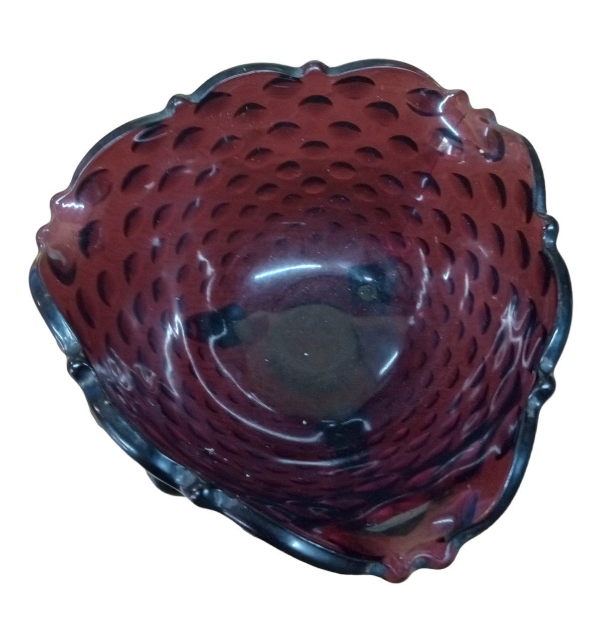 Amethyst Fenton Glass Candy Dish Vintage Decor Serveware Kitchenware