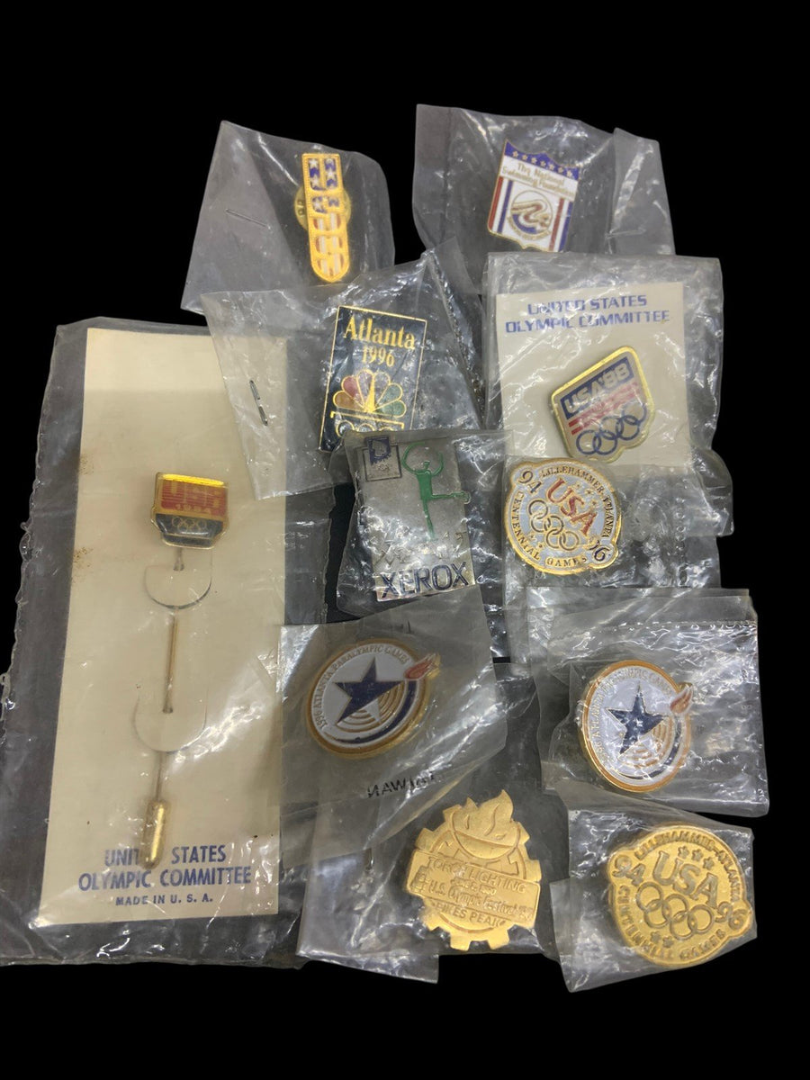 Olympic Pins Lot of 21 Vintage USA Lapel 1990s Collectible Sports Memorabilia