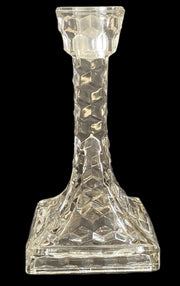 American Crystal Candlestick Holder Antique Fostoria Eiffel Tower Vintage Taper