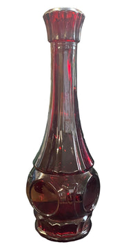 Ruby Red Vases Antique Wheatland Glass Company Vintage Set of 8 Variety of Sizes