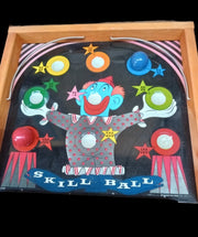 Pressman Clown Skill Ball Game Complete In Packaging Vintage Skill Game