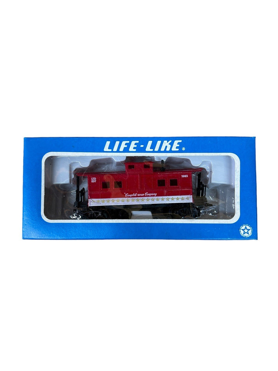 HO Life-Like Campbell's Soup 1982 Train Set Tracks Five Trains In Box Vintage