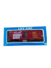 HO Life-Like Campbell's Soup 1982 Train Set Tracks Five Trains In Box Vintage