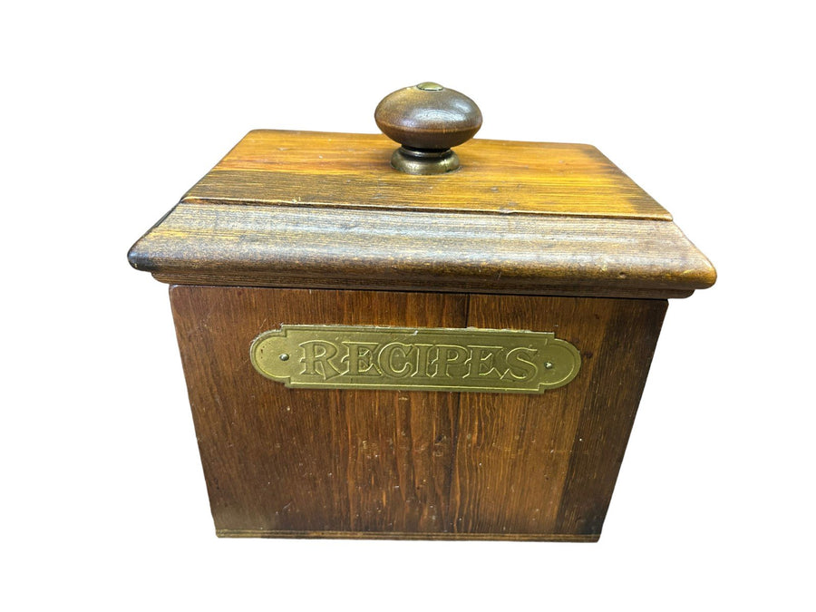 Vintage 5pc MCM Ma Leck Labeled Kitchen Ingredient Wooden Canisters with Lids