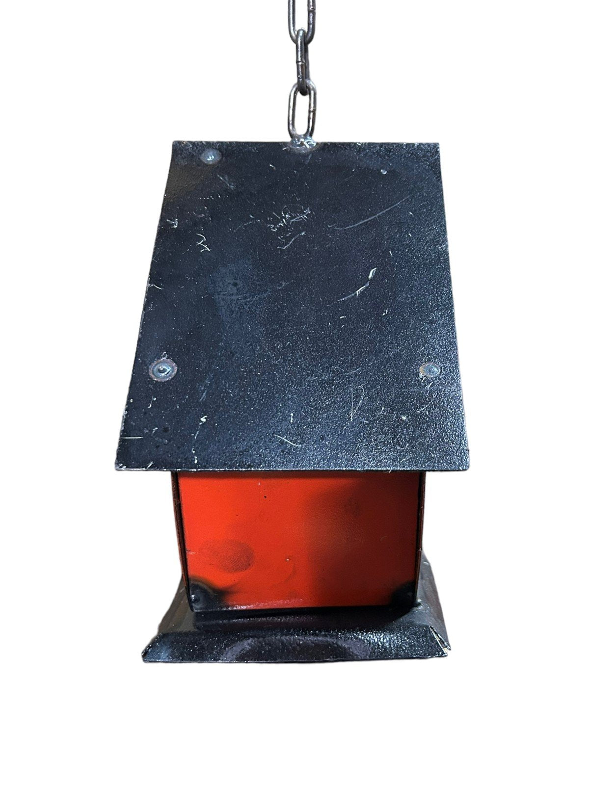 Jack O Lantern Metal Spooky Pumpkin Halloween Themed Birdhouse Mexican Art