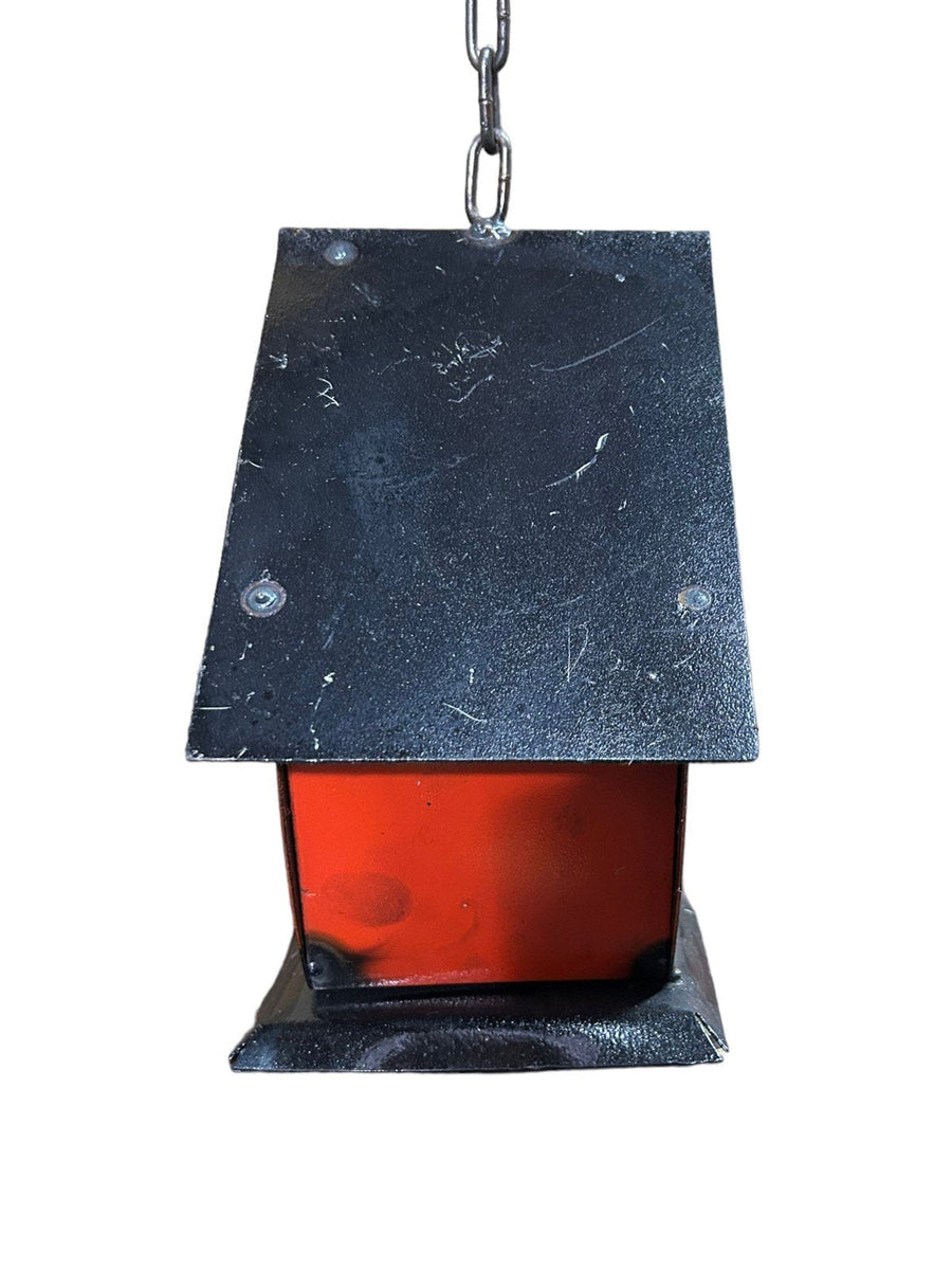 Jack O Lantern Metal Spooky Pumpkin Halloween Themed Birdhouse Mexican Art