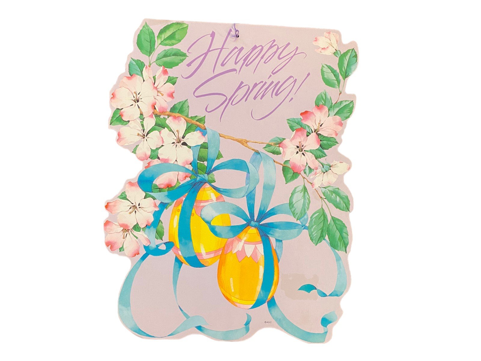 Spring Die Cut Posters Antique Squirrels Set of 2 Vintage Tulips Daffodils