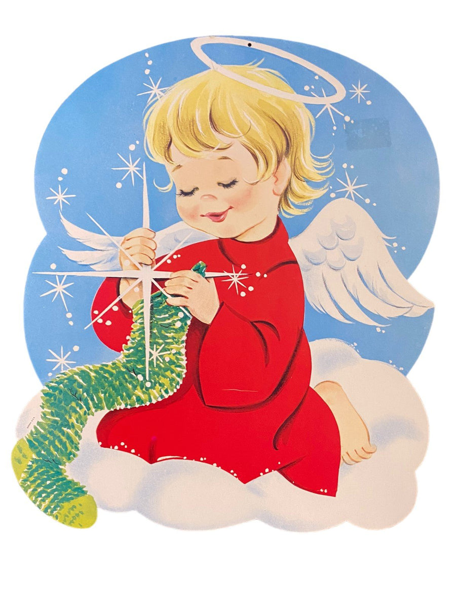 Winter Die Cut Posters Antique Baby New Year Snowman Penguin Vintage Sleighs