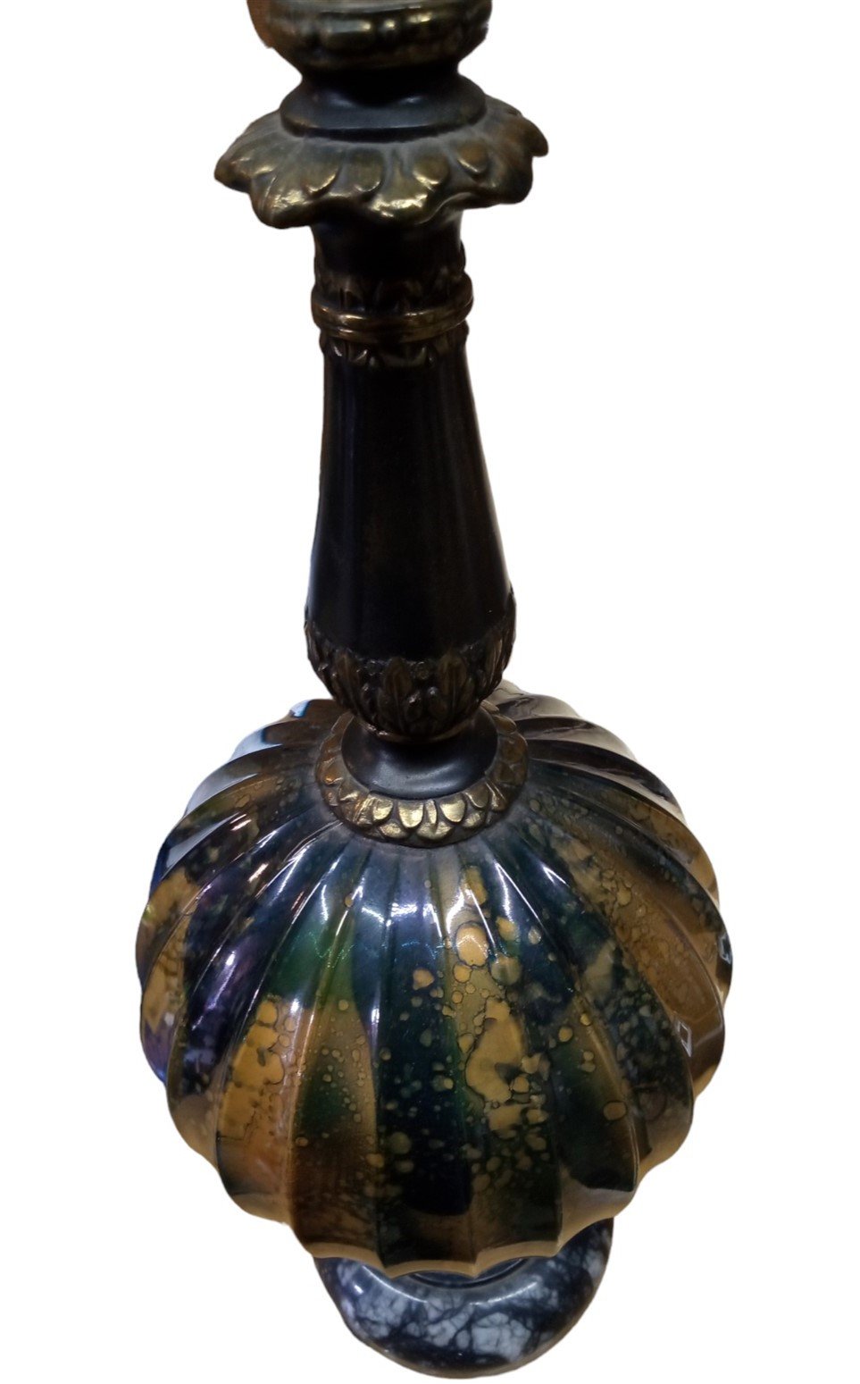 Mid Century Globe Lamp Vintage Ornate Home Decor 1960s