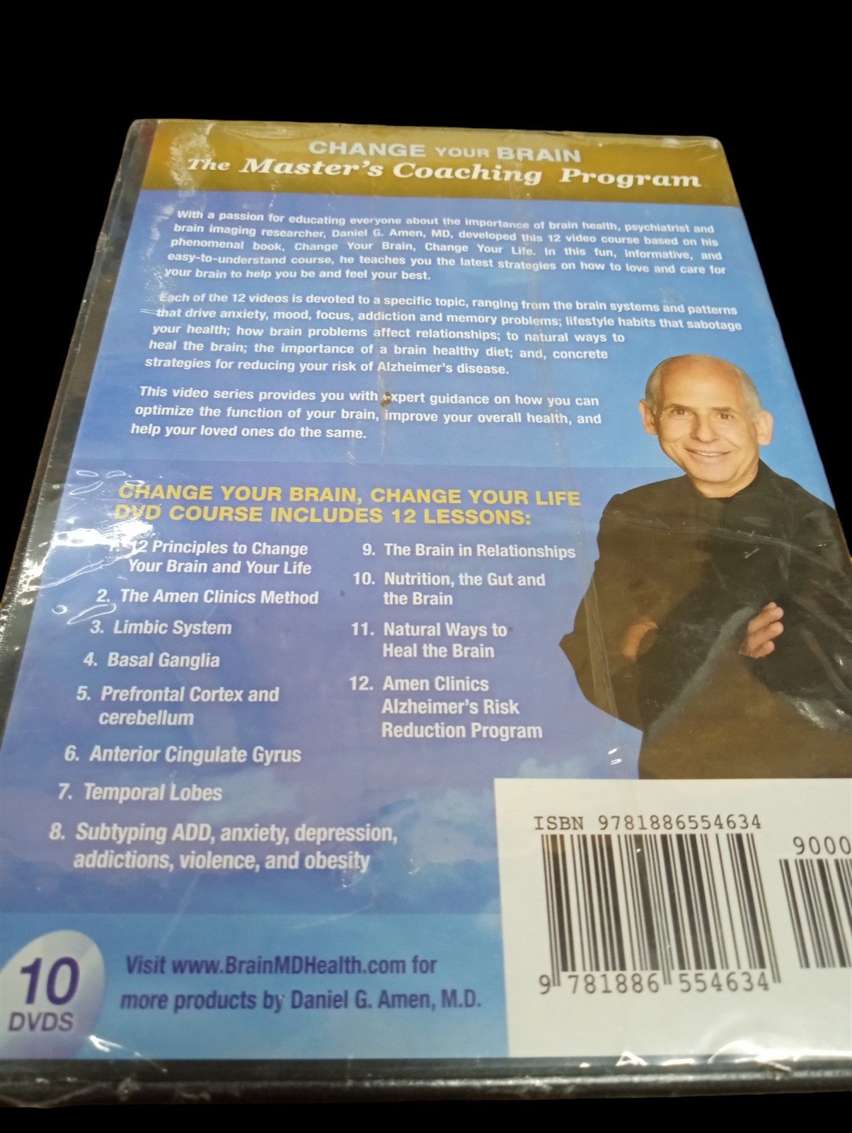 Dr.Daniel Amen's Change Your Brain Self Help DVD Set Of Ten Never Opened