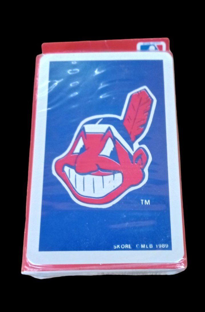 Cleveland Indians Playing Cards Unopened Vintage Collectible Baseball 1980s