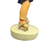 Sebastian Miniatures Pair Sidewalk Days Girl and Boy Figurines 1978 Ceramic