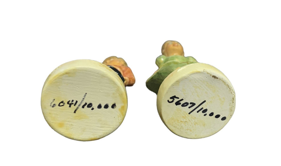 Sebastian Miniatures Pair Sidewalk Days Girl and Boy Figurines 1978 Ceramic