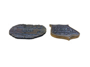 1980 Bergamot Brass Olympic Belt Buckle/'84 Olympic Metal Steel Paperweight Set