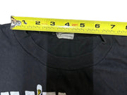 Kill Em All 1980s Vintage Womens Black Alternative Skeleton Knife Graphic Tee