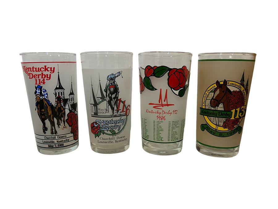 1980s Kentucky Derby Vintage Collectible 1986-88, 90 Churchill Downs Mint Juleps