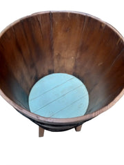 Wooden Planter and Stand Antique 1920s Vintage 2 Separate Pieces