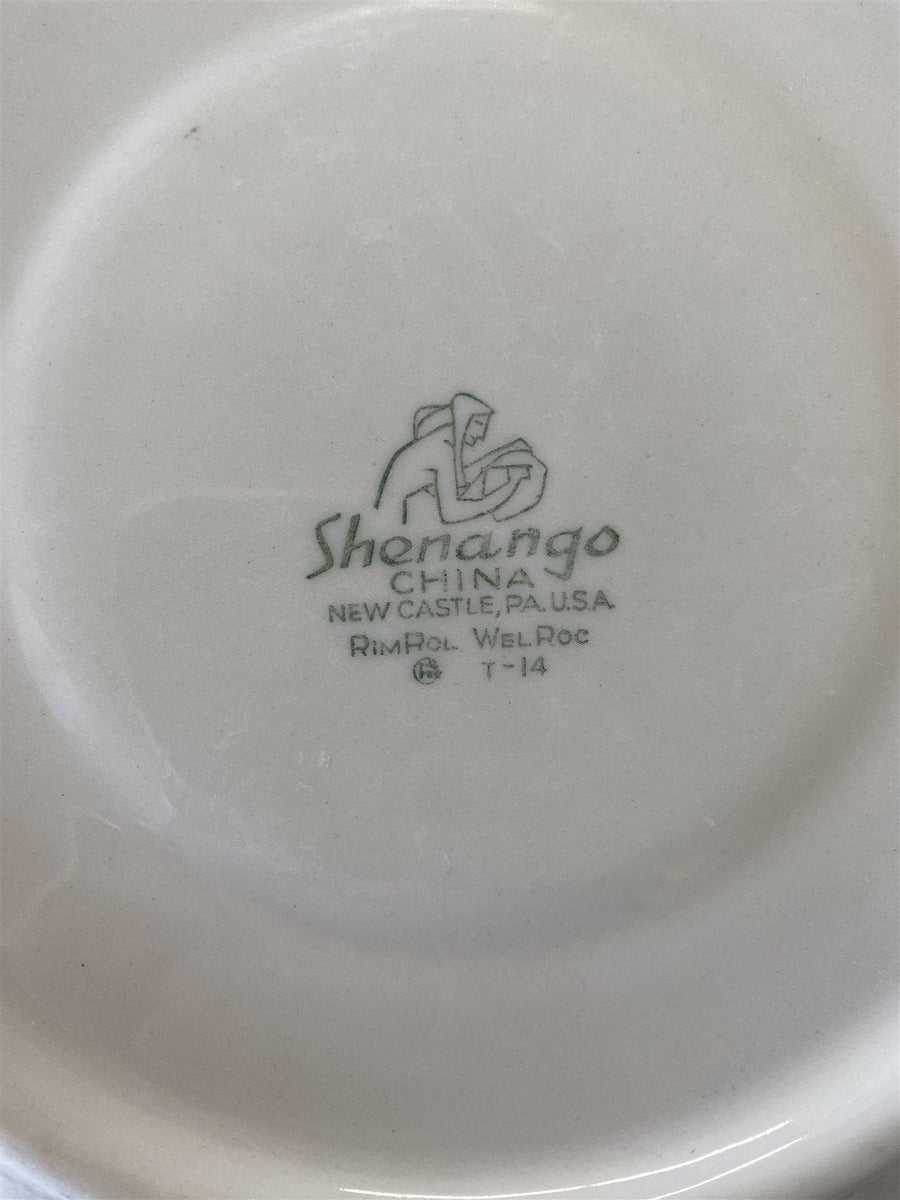 Salad Plate Set of 4 Dinner Plate Antique Shenango China Vintage New Castle, PA