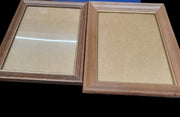 Brown Wooden Picture Frames Set Of 2 Contemporary Home Wall Decor