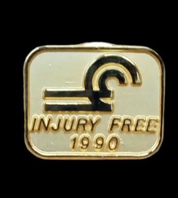 Conrail Injury Free 1990 Employee Pin Vintage Collectible