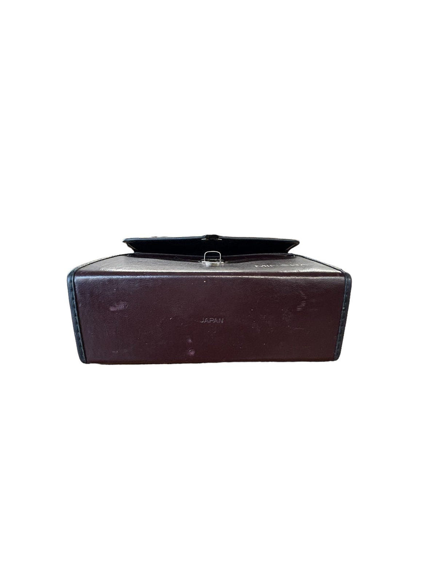 Minolta Binocular Holder Case w/ Strap and Original Instruction Manuels Leather