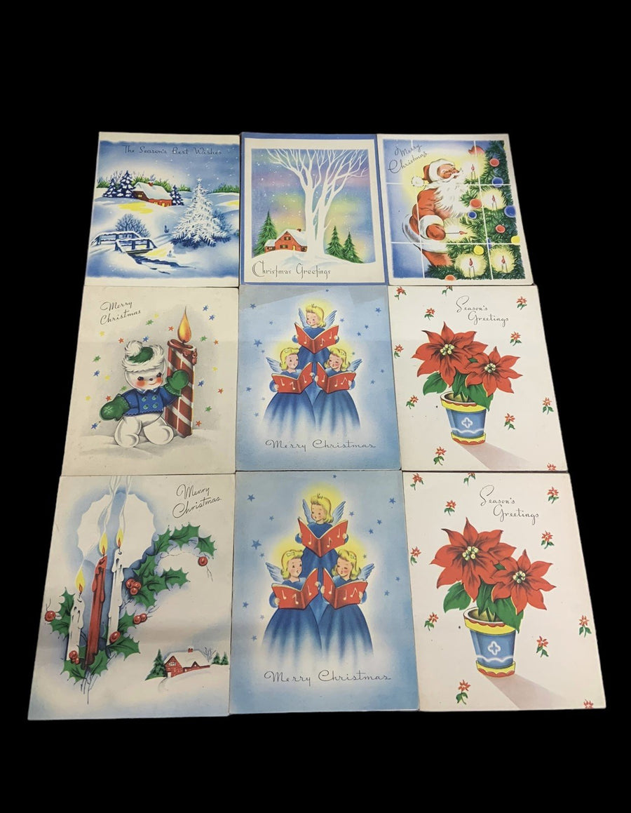 Greeting Cards Vintage Lot of 35 Holiday Birthday Get Well Soon Cute Unused