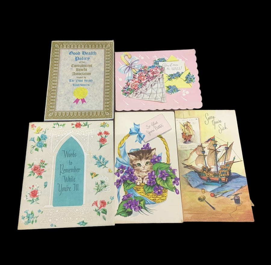 Greeting Cards Vintage Lot of 35 Holiday Birthday Get Well Soon Cute Unused