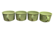 Mug Set Green MCM 4pc Taylor Smith Taylor Vintage Hieroglyph Cups 1970s