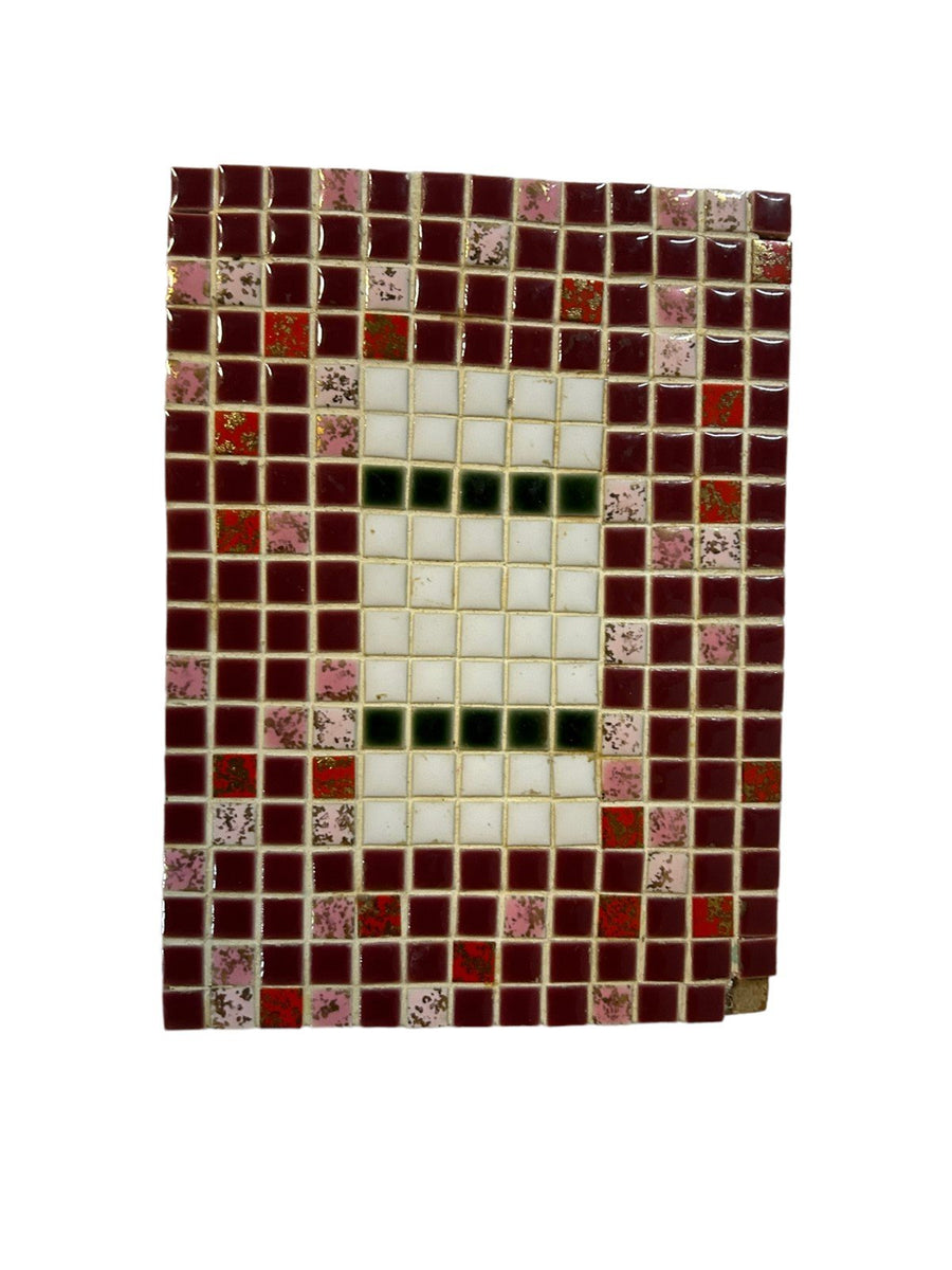 1970s Vintage MCM Handmade Mosaic Tile Slate Trivet Retro Set of 2 Coasters