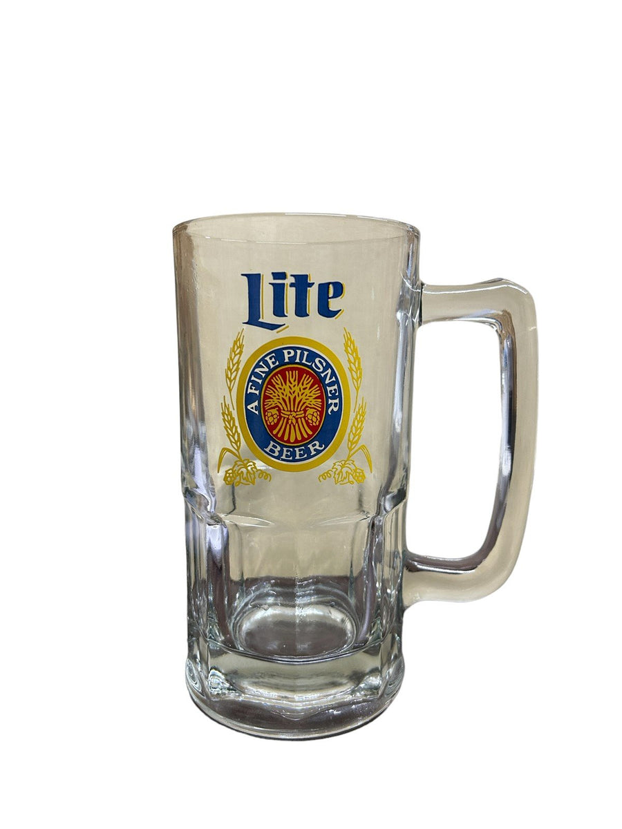 Lite Pilsner Bud King of Beers Glass Stein Pitcher Mug Tall Glass Drink Tankard