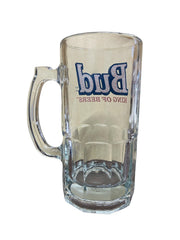 Lite Pilsner Bud King of Beers Glass Stein Pitcher Mug Tall Glass Drink Tankard