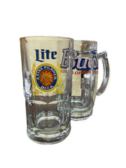 Lite Pilsner Bud King of Beers Glass Stein Pitcher Mug Tall Glass Drink Tankard