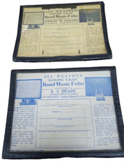 Set Of 2 Marching Band Music Folios Vintage Collectible Historical