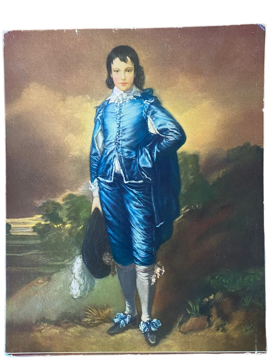 Blue Boy Lithograph Thomas Gainsborough Grocery Print 8x10