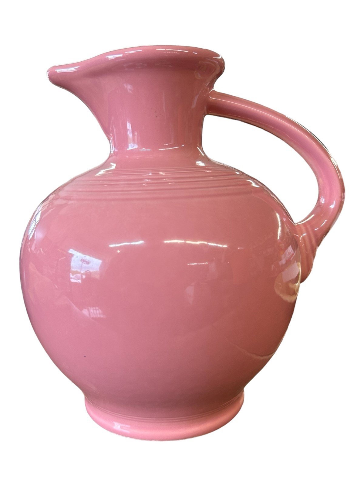 Fiesta - Rose Pink Carafe Homer Laughlin 8" Ceramic Vase Pitcher Home Decor HLC