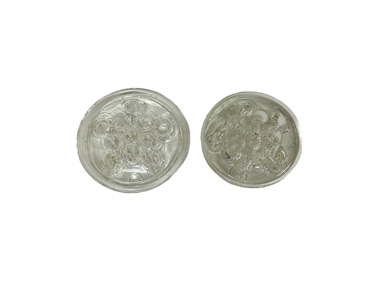 Set of Vintage Glass 11 Hole Flower Frogs for Flower Bundles and Bouquets