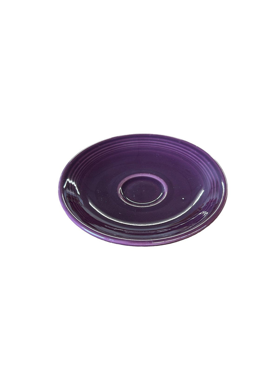 Fiesta Ware Plum Demitasse Plate Homer Laughlin Ceramic Dish Purple Espresso