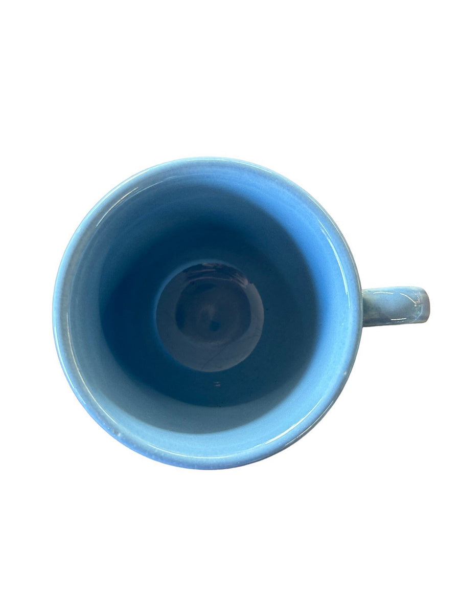 Fiesta - Periwinkle Blue Tea Cup w/ Saucer Homer Laughlin Ceramic Coffee Set HLC