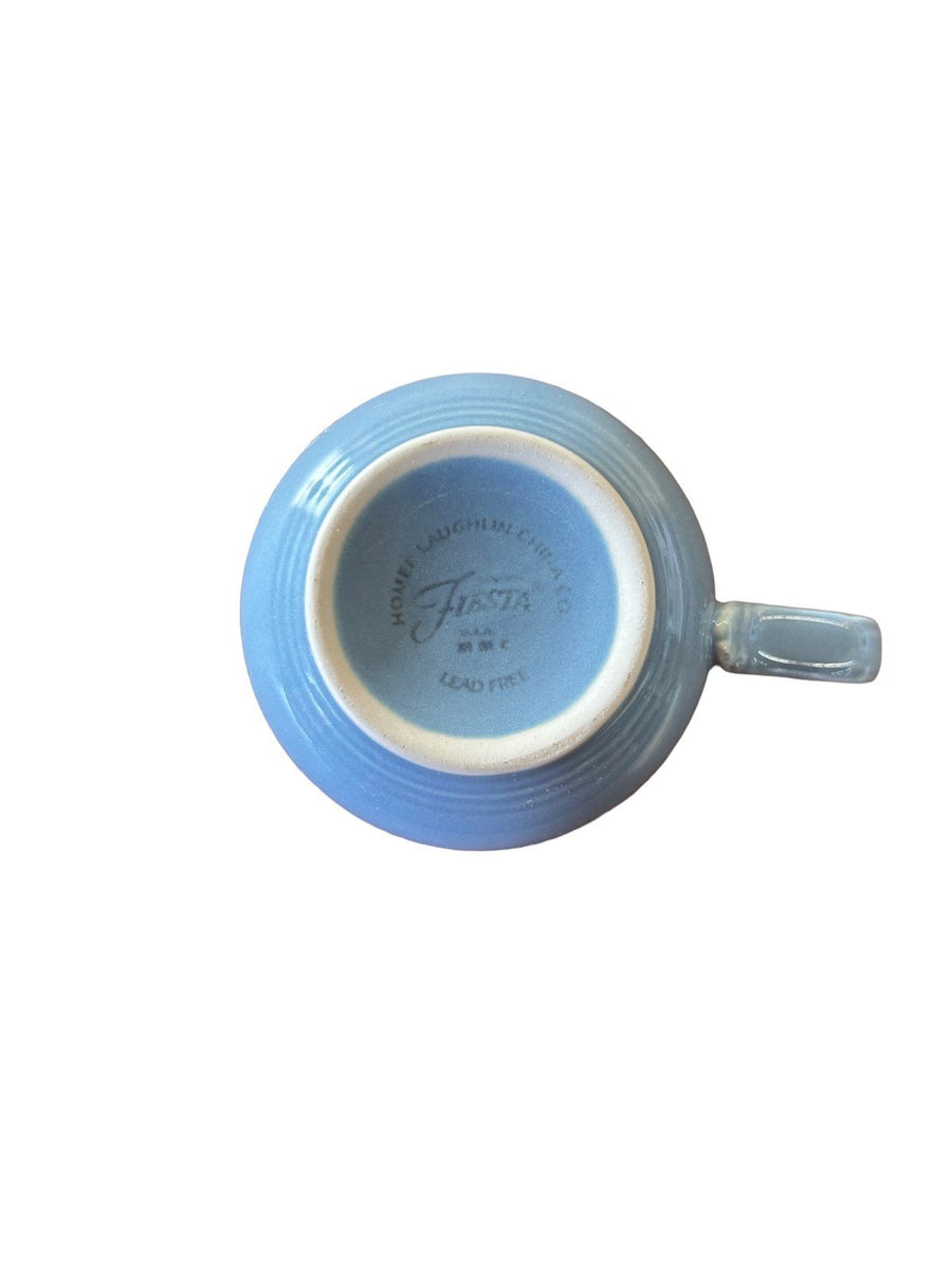 Fiesta - Periwinkle Blue Tea Cup w/ Saucer Homer Laughlin Ceramic Coffee Set HLC