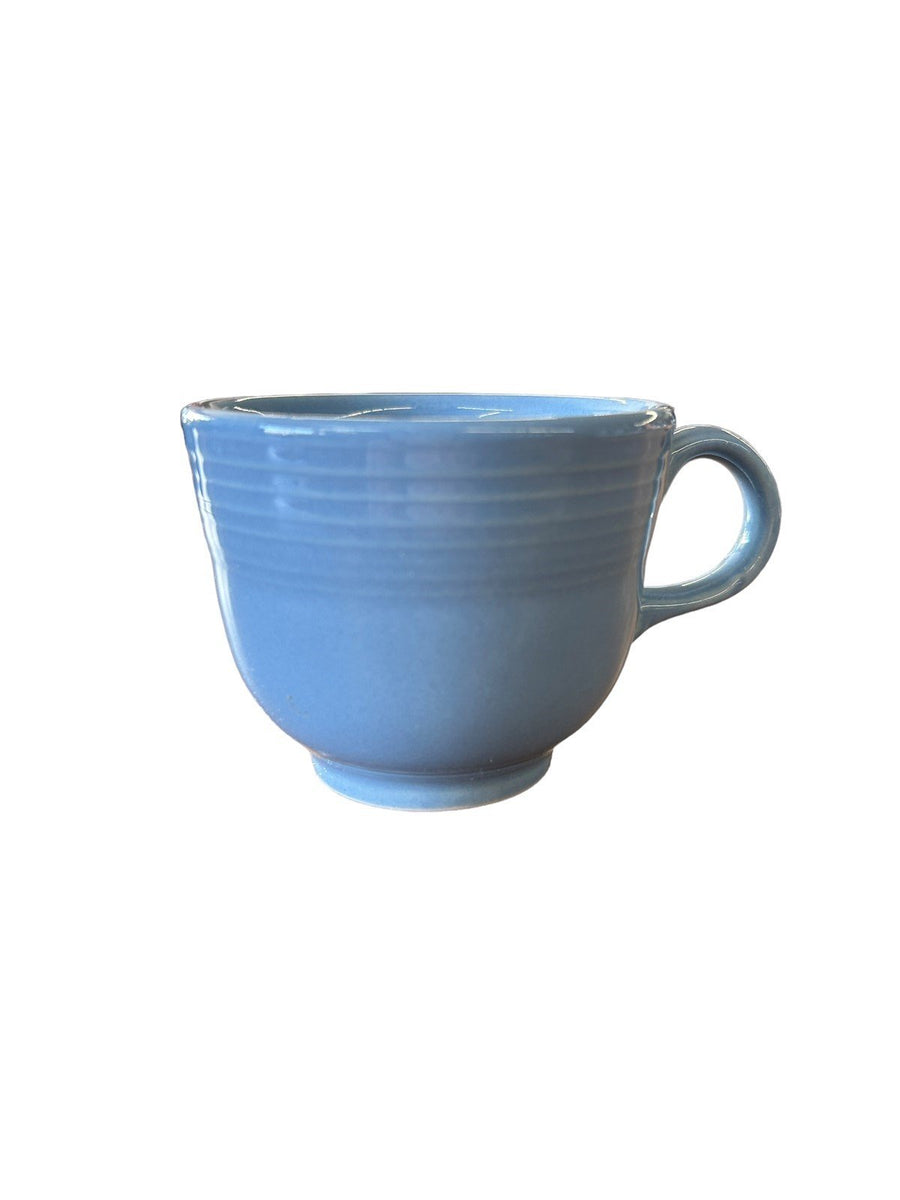 Fiesta - Periwinkle Blue Tea Cup w/ Saucer Homer Laughlin Ceramic Coffee Set HLC