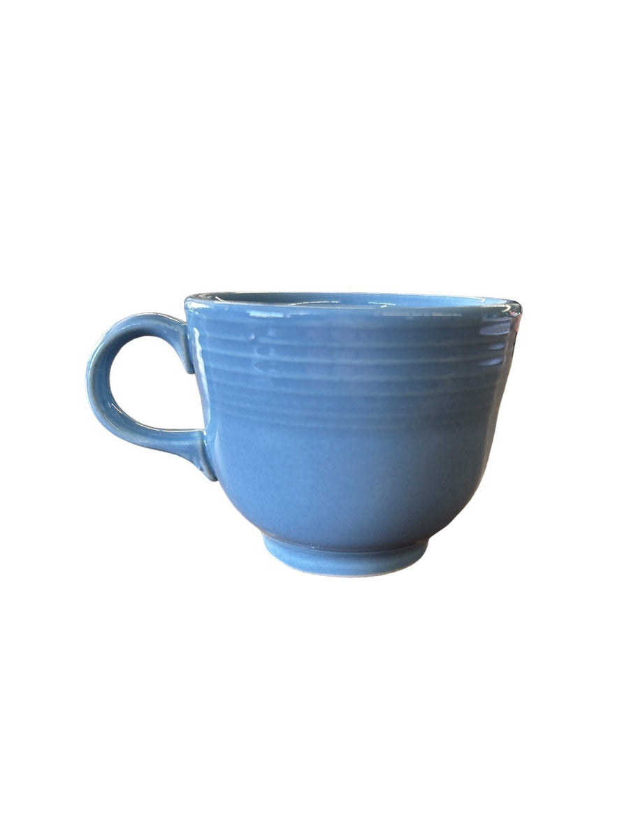 Fiesta - Periwinkle Blue Tea Cup w/ Saucer Homer Laughlin Ceramic Coffee Set HLC
