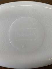 Casserole with Lid Antique Glasbake J235 1 Quart Vintage Primrose Dream Oval